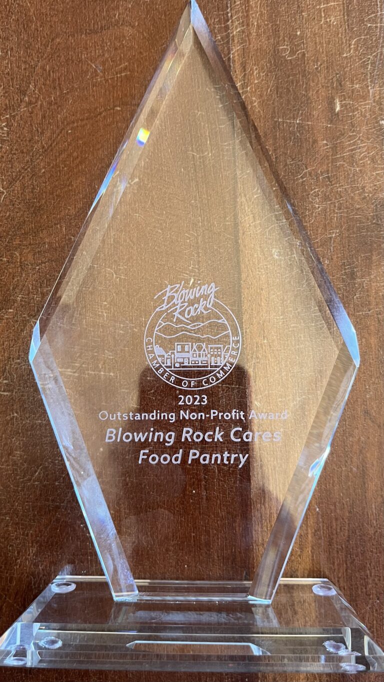 Blowing Rock Cares Food Pantry Awarded Non-Profit of Year