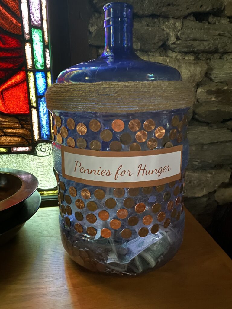 Pennies for Hunger total